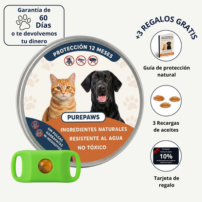 Colgante natural antiparasitario